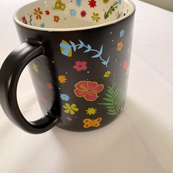 Starbucks Manuela Guillen 2023 Black Floral Mug 14 oz Microwave/Dishwasher Safe - Picture 5 of 9